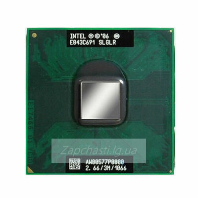 Микросхема (процессор) SLGLR INTEL Core 2 Duo P8800 семейство Penryn-3M, FSB 1066 MHz, кэш L2 3MB, частота 2667MHz, TDP 35W