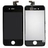 Дисплей для iPhone 4S + тачскрин черный с рамкой HQ