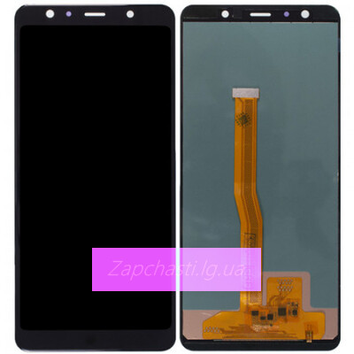 Дисплей для Samsung A750 Galaxy A7 (2018) + тачскрин (черный) (TFT - copy LCD с регулир. подсв)