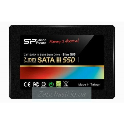 SSD накопитель SILICON POWER Slim S55 SP120GBSS3S55S25 120Гб, 2.5", SATA III