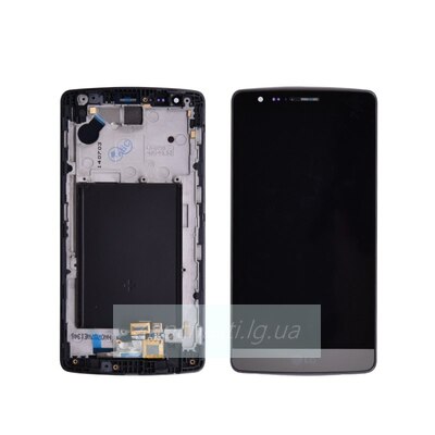 Дисплей для LG G3s D724, серый, с сенсорным экраном, с передней панелью, Original (PRC)