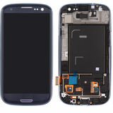 Дисплей для Samsung i9300 Galaxy S III + тачскрин + рамка (синий) ОРИГ100%