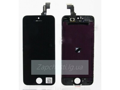Дисплей для iPhone 5S + Touchscreen, черный, копия