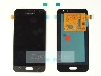 Дисплей для Samsung J120F/DS Galaxy J1 (2016) + тачскрин (черный) (TFT - copy LCD с регулир. подсв)