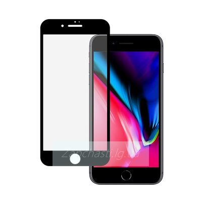 Защитное стекло Премиум для iPhone 7/8/SE (2020) Черное