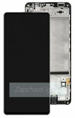 Дисплей для Samsung M526F Galaxy M52 в рамке + тачскрин (черный) 100%