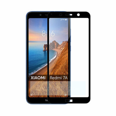 Защитное стекло Полное покрытие для Xiaomi Redmi 7 Черное