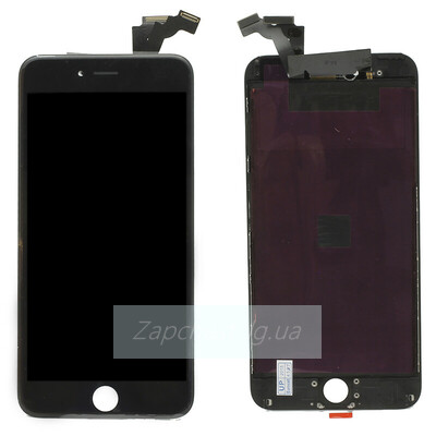Дисплей для iPhone 6S Plus + тачскрин черный с рамкой (100% orig)