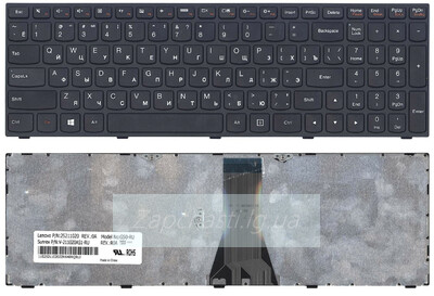 Клавиатура для ноутбука LENOVO (G50-30, G50-45, G50-70, G50-80, G70-70, G70-80, G5030, G5045, G5070, E50-70, M50-70, Z50-70, Z50-75, Z5070, Z5075, Z70-80) rus, black