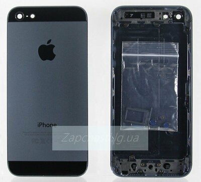 Задняя крышка для iPhone 5 (черный) класс AAA