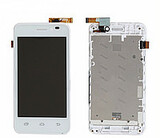 Дисплей для Prestigio MultiPhone PAP 3540 DUO + touchscreen, белый, с передней панелью
