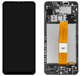 Дисплей для Samsung A127F Galaxy A12s в рамке + тачскрин (черный) 100%