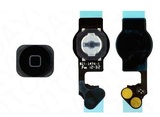 Шлейф для iPhone 5 + кнопка Home в сборе с резиновым фиксатором черная , ориг