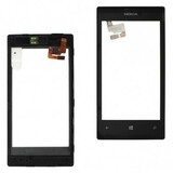 Тачскрин для Nokia 520 Lumia/525 Lumia, чёрный, оригинал (Китай)