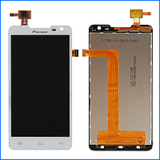 Дисплей для Prestigio MultiPhone PAP 5300 DUO + touchscreen, белый, с передней панелью