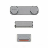 Кнопка (толкатель) для iPhone 5S (mute, on/off, volume) (серый)
