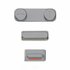 Кнопка (толкатель) для iPhone 5S (mute, on/off, volume) (серый)