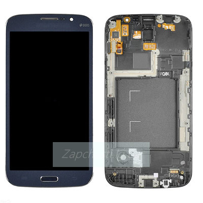 Дисплей для Samsung i9150/i9152  Galaxy Mega 5.8 в рамке + тачскрин (синий)