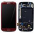Дисплей для Samsung i9300 Galaxy S III + тачскрин + рамка (красный) ОРИГ100%