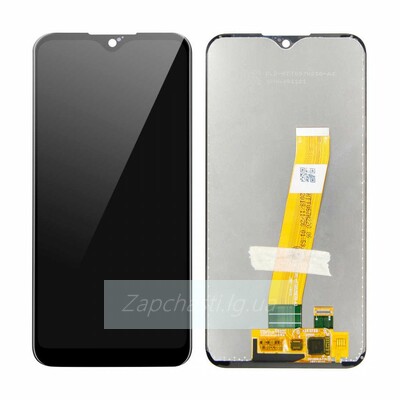 Дисплей для Samsung A015F Galaxy A01 (2020) + тачскрин (черный) ORIG 100% (широкий коннектор)