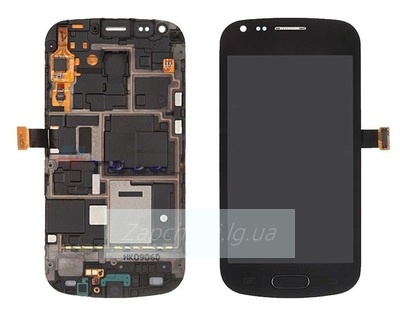 Дисплей для Samsung S7562 Galaxy S Duos в рамке + тачскрин (черный)