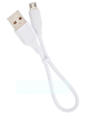 Кабель USB VIXION (K2m) microUSB (20см) (белый)