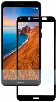 Защитное стекло 6D для Xiaomi Redmi 7A (черный) (VIXION)