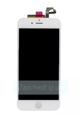 Дисплей для iPhone 6 Plus + тачскрин белый с рамкой (Pisen)