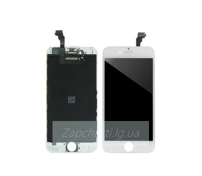 Дисплей для iPhone 6 Plus + тачскрин белый с рамкой HC