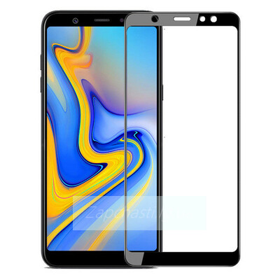 Защитное стекло Полное покрытие для Samsung A920F (A9 2018) Черное