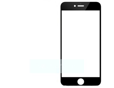 Стекло для iPhone 6S, чёрное