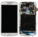 Дисплей для Samsung i9505 Galaxy S4 LTE + тачскрин + рамка (белый) ОРИГ 100%