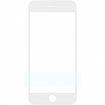 Защитное стекло Универсальное для iPhone 6/6S/7/8/SE (2020) Белое (тонкая рамка)