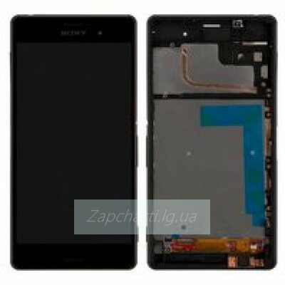 Дисплей для Sony D6603 Xperia Z3/D6643/D6653 + touchscreen, черный, с передней панелью, оригинал (Китай)