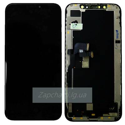 Дисплей для iPhone XS + тачскрин черный с рамкой (ORIG LCD)