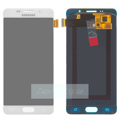 Дисплей для Samsung A510F Galaxy A5 (2016) + тачскрин (белый) (OLED)