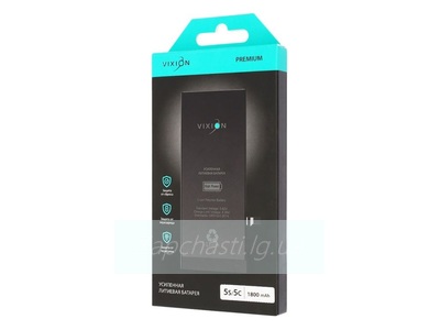 Аккумулятор для iPhone 5S/5C (Vixion) усиленная (1800 mAh) с монтажным скотчем