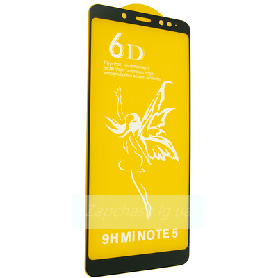 Защитное стекло 6D для Xiaomi Redmi Note 5/ Note 5 Pro (черный) (VIXION)