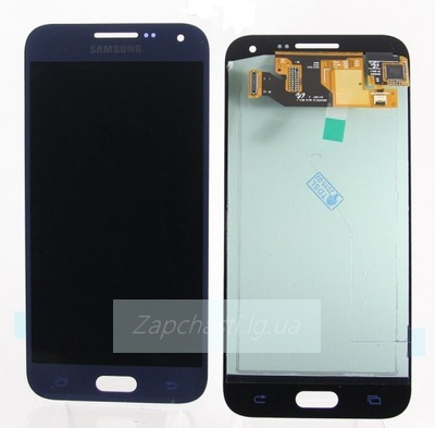 Дисплей для Samsung E500H/DS Galaxy E5 + touchscreen, синий, оригинал (Китай)