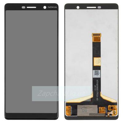 Дисплей для Nokia 7 Plus + тачскрин (черный)