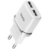 СЗУ HOCO C12 (2-USB/2.4A) (белый)