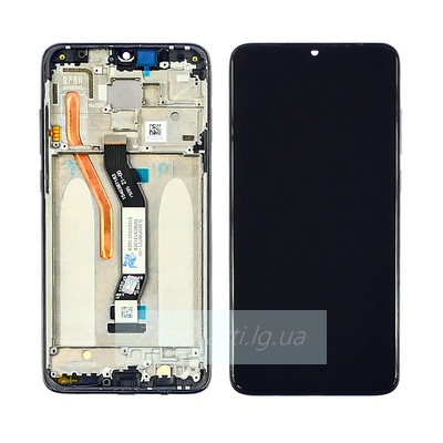 Дисплей для Xiaomi Redmi Note 8 Pro в рамке + тачскрин (черный) (ORIG LCD)