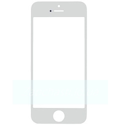 Стекло для iPhone 5G/5S/5C, белое