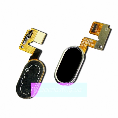 Шлейф для Meizu M3 Note (L681H), с кнопкой меню (Home), черного цвета, 14 pin