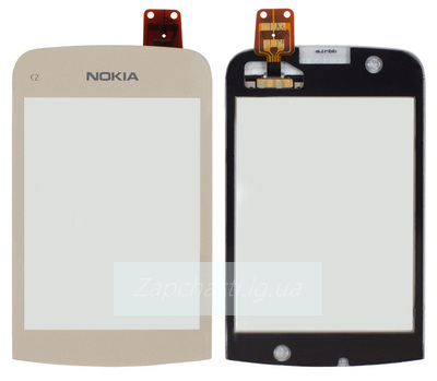 Тачскрин для Nokia C2-02/C2-03/C2-06/C2-07/С2-08, золотистый, оригинал (Китай)
