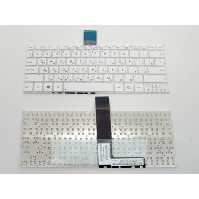 Клавиатура для ноутбука ASUS (F200, R202, X200 series) rus, white, без фрейма