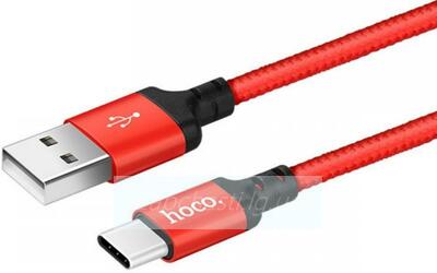 Кабель USB HOCO (X38) Type-C (1м) (красный)