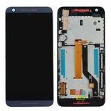 Дисплей для HTC 620 Desire Dual sim + touchscreen, чёрный, с передней панелью синего цвета