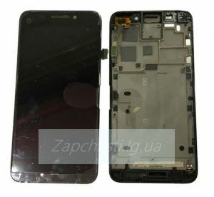 Дисплей для Lenovo A828t + touchscreen, чёрный, с передней панелью