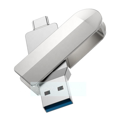 Накопитель USB Flash (USB 3.0 + Type-C) 32GB Hoco UD10 Wise (cеребро)